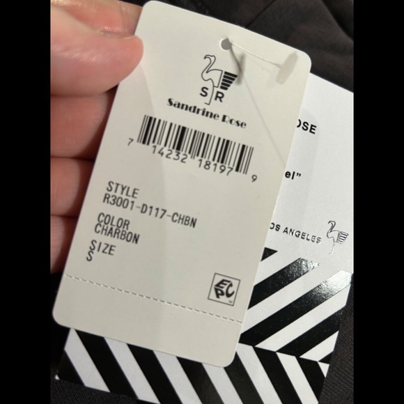 Sandrine Rose x Free People French Terry Cloth Love Me Hoodie Gray Size S - NWT - Picture 13 of 15